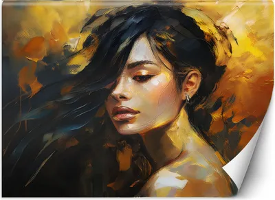 Produktbild von Vlies fototapete Gold Frauen-Glamour 100x70 cm Feeby Gold inkl. Kleber einfache Montage