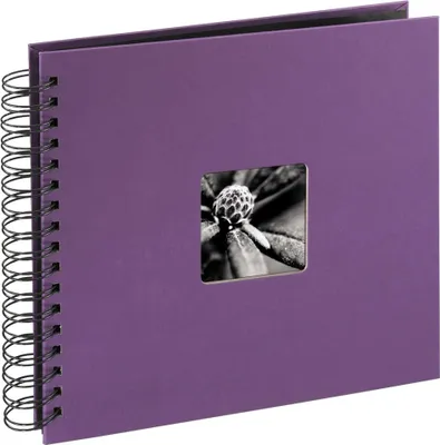 Produktbild von Hama Fine Art Spiral lila 28x24 50 schwarze Seiten 94876