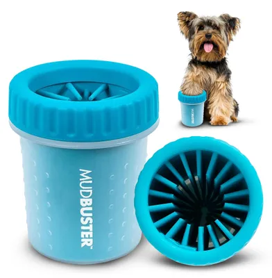 Produktbild von Dexas MudBuster tragbarer Hundepfotenreiniger, Größe S, blau, PW700312