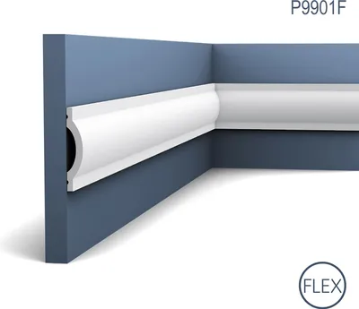 Produktbild von Wandleiste Stuck Orac Decor P9901F LUXXUS flexible Stuck Friesleiste Rahmen Einrichtungs Profil Zierleiste stoßfest 2 Meter