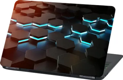 Produktbild von Premium Laptop Universal Folien Cover – Matt, Kratzfest & Rückstandslos entfernbar LP58 Hexagon 13-14 Zoll 24x34cm