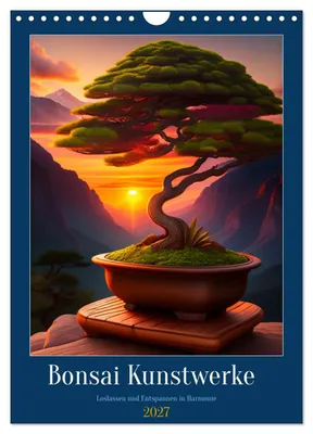 Produktbild von Bonsai Kunstwerke (Wandkalender 2027 DIN A4 hoch), CALVENDO Monatskalender