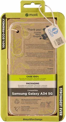 Produktbild von Muvit For Change Galaxy A34 5g Handyhülle Durchsichtig Durchsichtig One Size