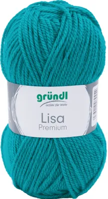 Produktbild von Gründl Lisa Wolle 133m 50g Stricken Häkeln Garn Weich Hochwertig Petrol
