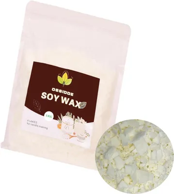 Obrázek produktu pro Sojová vosk pro svíčky, přírodní sojový vosk 1 kg, vysoce kvalitní vosk pro výrobu svíček