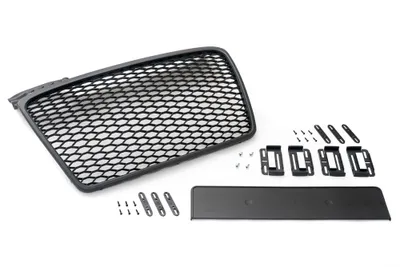 Immagine prodotto di Griglia radiatore griglia sportiva griglia a nido d'ape griglia nera opaca fix per Audi A4 8E B7