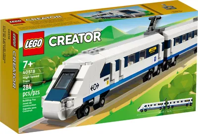 Produktbild von LEGO Creator Hochgeschwindigkeitszug Bausatz 40518, 284 Teile, 2 zusammenkoppelbare Waggons, ab 7 Jahren