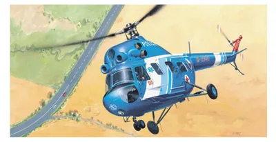 Obrázek produktu pro Model Kliklak Vrtulník Mil Mi 2 - Policie 27,6x30cm