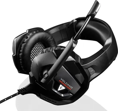 Produktbild von MODECOM Volcano MC-859 BOW Headset, Schwarz, Over-Ear, USB-Anschluss, Mikrofon, RGB-Beleuchtung, Polsterung