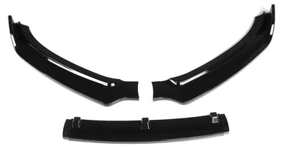 Immagine prodotto di Kit corpo spoiler labbro paraurti anteriore, materiale ABS resistente, facile installazione, nero lucido