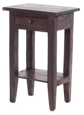 Produktbild von Vintage Nachttisch aus Mahagoniholz mit Schublade