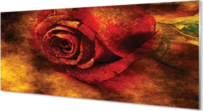 Produktbild von Glasbilder 125x50 Wandkunst Rose Bild