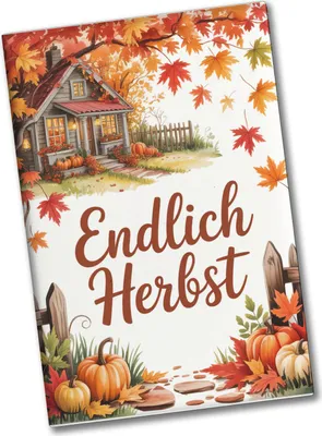 Produktbild von Herbstlandschaft Souvenir Souvenir Magnet - Endlich Herbst
