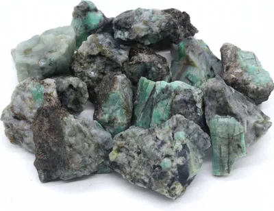 Produktbild von LAVISA Premium Heilsteine Edelsteine Set | Natürliche Kristalle für Dekoration und Wohlbefinden | 100% Natursteine Mineralsteine (Smaragd)
