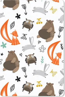 Produktbild von MuchoWow® Mauspad Mousepad Tiere - Wald - Muster 18x27 cm - Mousepads - Maus Mat - Pad - Mausunterlage