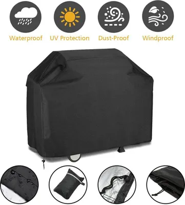 Produktbild von Grillschutzhüllen Grill Gasgrill Abdeckhaube Grillabdeckung Abdeckung Grillhaube Regenschutz Schutzhülle Abdeckplane Outdoor BBQ (145x61x117cm)