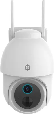 Produktbild von Nedis SmartLife Außenkamera - Spotlight - 3MP Full HD 1296p - Pan tilt - IP65 - Max. Batterie-Lebensdauer: 3 Monate - Cloud Storage (optional) / microSD (not enthalten) - 5 V DC - Bewegungssensor