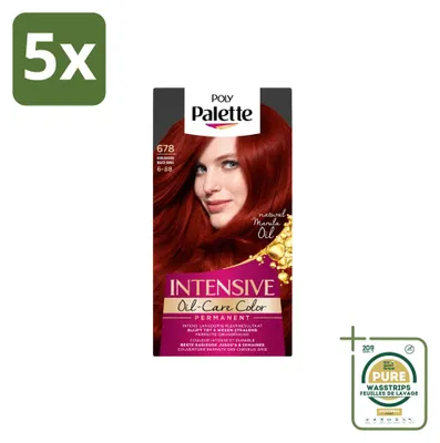 Obrázok produktu pre 5 ks farby na vlasy Poly Palette, odtieň 6-88, rubínovo červená - 115 ml - balenie s 5 kusmi