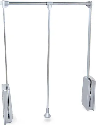 Produktbild von Emuca Kleiderlift für Garderoben Hang, 600 - 830, Verchromt, Stahl und Kunststoff