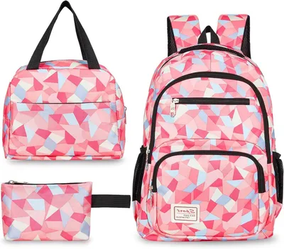 Productafbeelding van Schoolrugzak set voor kinderen, waterdichte rugzak met lunchtas en etui