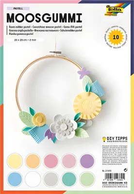 Obrázok produktu pre Folia 231095 - Craft foam sheet - Mehrfarbig - 2 mm - 20 cm - 29 cm - 10 Blätter