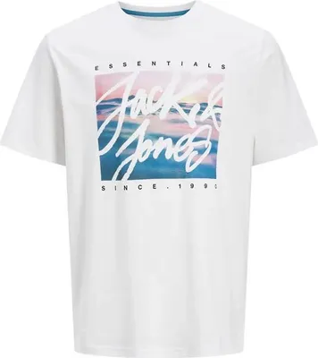 Image de Jack & Jones Colton Photoprint T-shirt manches courtes Blanc S Hommes Blanc S