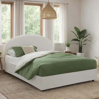 Produktbild von Doppelbett Consolata, Containerbett mit Kunstlederbezug, 100%  Italy, Frontöffnung, inklusive Matratze 160x190 cm, Weiß