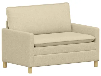 Produktbild von vidaXL Sofa Creme 126 x 81 x 87,5 cm Stoff