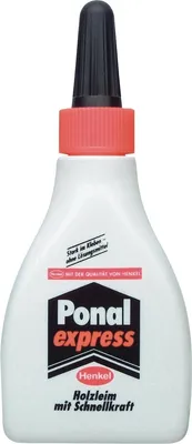 Produktbild von Holzleim Express Kunststoffflasche 60g Packung mit 12 Stück