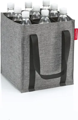 Produktbild von reisenthel bottlebag twist silver - 9 Fächer, einfaches Recycling de Flaschen, Riemen de Transport, Couleur:twist silver