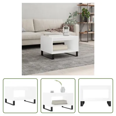 Produktbild von The Living Store Couchtisch Weiß 60x50x40 cm Holzwerkstoff