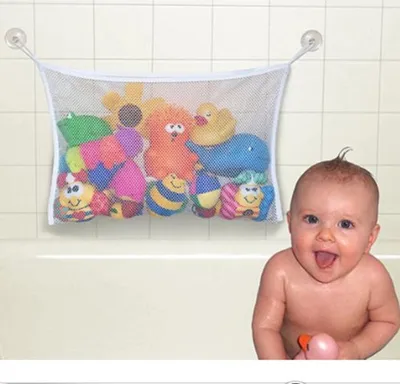Produktbild von Kinder-Badespielzeug-Organizer, hängende Netz-Aufbewahrungstasche, Duschzubehör