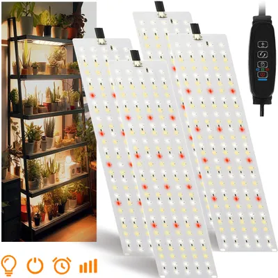Produktbild von 4ks 30cm panelová lampa pro rostliny 540 Led plné spektrum rostoucí světlo 20W sluneční světlo rostliny rostoucí lampa skleník zelenina kvetoucí rostliny pěstování