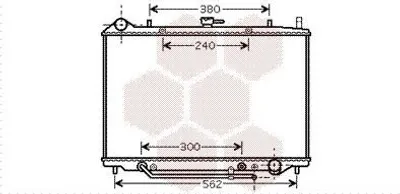 Produktbild von VAN WEZEL 37002455 Kühler Wasserkühler Motorkühler für OPEL Frontera B SUV (U99)