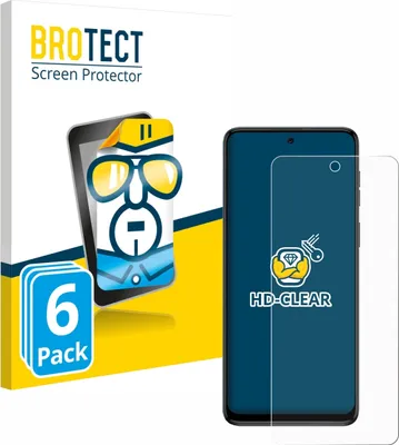 Produktbild von 6x Für Motorola Moto G54 / G55 Schutzfolie BROTECT Displayschutz Display Schutz Folie Klar Transparent