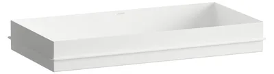 Immagine prodotto di LAUFEN METAPHOR Lavabo à encastrer par le dessus, rectangulaire, sans percement pour la robinetterie, sans trop-plein, 750x375x111mm, blanc brillant, H517ME70001121, H517ME70001121