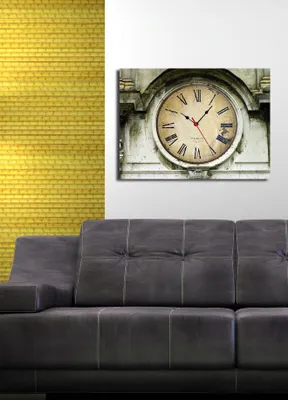 Produktbild von Opviq, 3040CS- CLA1621, Bunt, Wanduhren, 30 x 40, 100% Wildleder -Leinwand