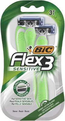 Image de BIC Le rasoir Flex 3-Sensitive 1OP. 3szt.