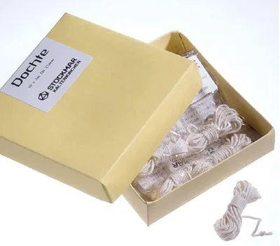 Kerzendocht für Paraffin- und Stearinkerzen, Ø 6 cm, 10 x 2 m