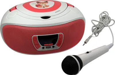 Immagine prodotto di MOOOV 477409 Lettore CD, radio FM, karaoke, con microfono ed effetti luminosi, funzione Bluetooth wireless