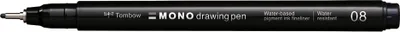 Zdjęcie produktu dla Tombow WS-EFL-H-08, Czarny, Drobny, Czarny, Okrągły, 0,6 mm, 1 szt.