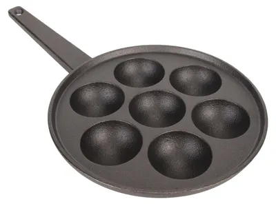 Obrázok produktu pre Solidchoice – Grilovacia panvica na takoyaki s 7 otvormi, vyrobená z liatej železnej zliatiny