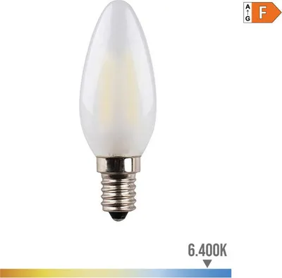 Image de Ampoule Bougie Led Mat E14 Lumière Froide 6400k, E14, 4.5w, 470lm - Edm