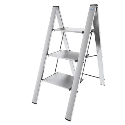 Produktbild von Alu-Klapptritt 3-stufig LEONARDO silber (3301.5)