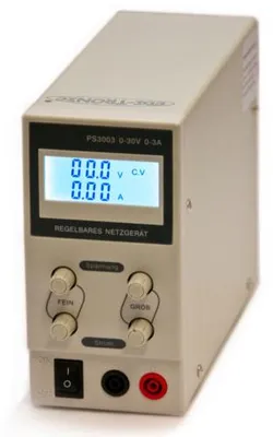 Produktbild von DC Labornetzgerät PS Serie Variante - Spannung + Strom: 0-30V DC + 0-3A DC - Modell: PS3003