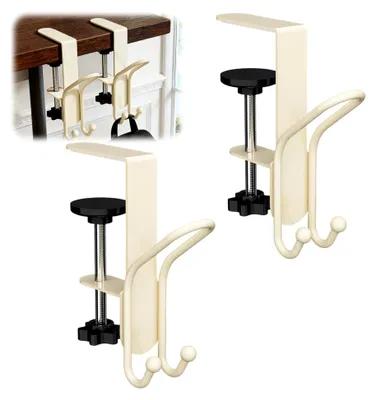 Produktbild von Tischhaken für Taschen, robust, verstellbar, Metall, platzsparend, für Büro und Zuhause