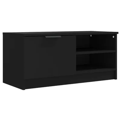 Immagine prodotto di Mobile TV nero 80x35x36,5 cm Materiale a base di legno