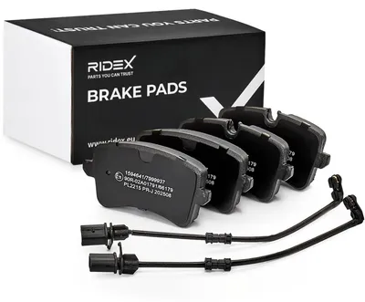 Produktbild von RIDEX 402B0554 Bremsbeläge Satz Hinten für AUDI A4 Avant (8K5, B8) A6 Avant (4G5, 4GD, C7) Q5 (8RB) A5 Sportback (8TA) A4 Limousine (8K2, B8)