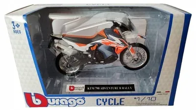 Produktbild von Bburago KTM 790 ADVENTURE R RALLY Motorrad Sammelmodell 1:18