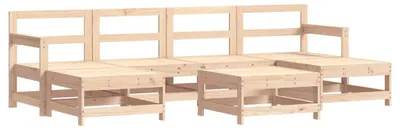 Produktbild von vidaXL 7-tlg. Garten-Lounge-Set Massivholz Kiefer